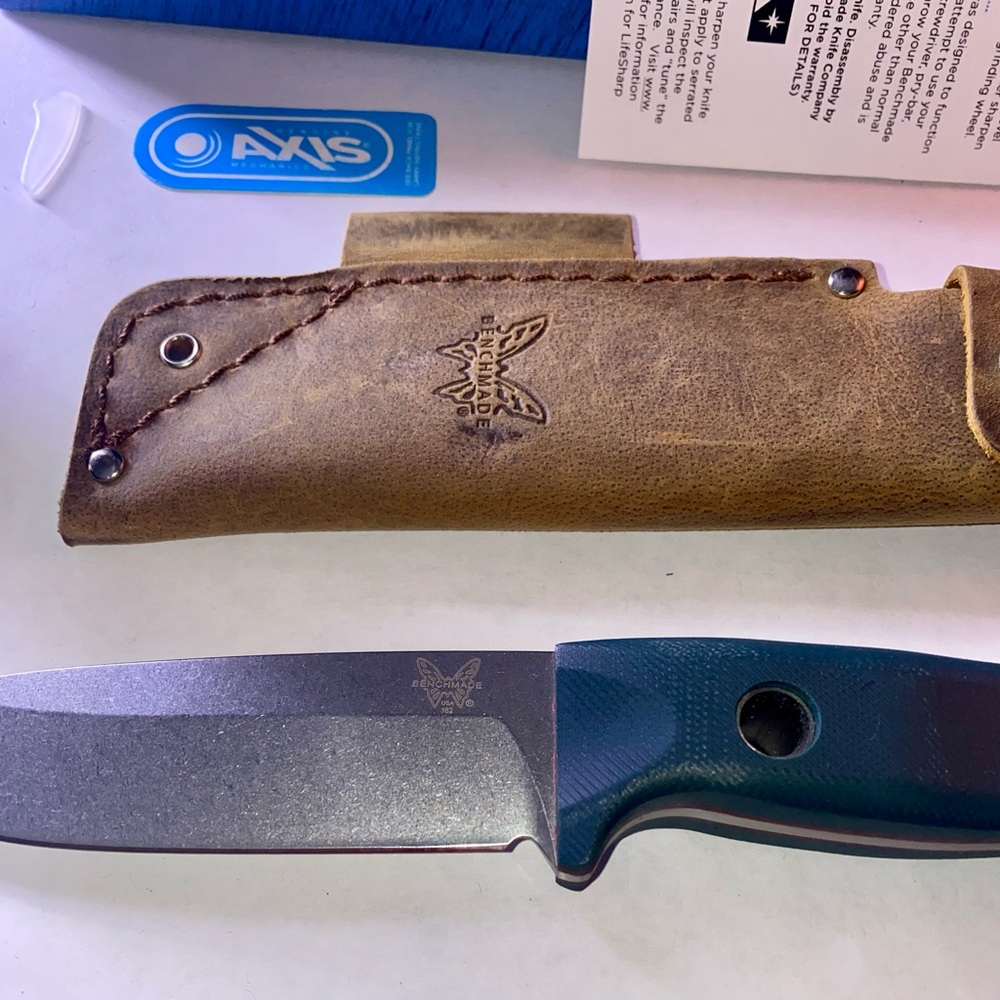 Bushcrafter fixed blade bush knife with leather sheath - Picture 2 of 9